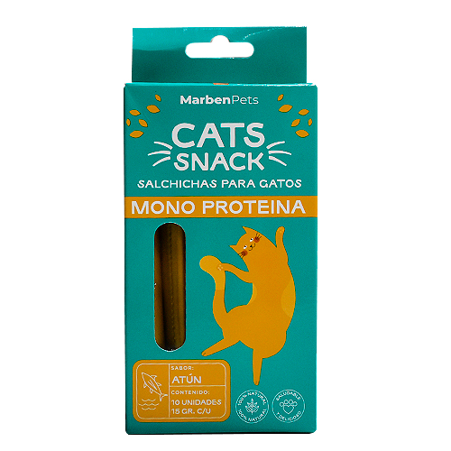 Cat Snack Salchichas Monoproteicas de Atún 10 un