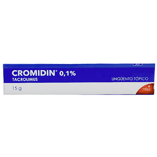 Cromidin Tacrolimus 0.1% Ungüento Tópico 15g