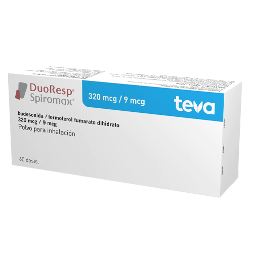 DuoResp Spiromax Budesonida / Formoterol 320/9 Inhalación x 60 Dosis