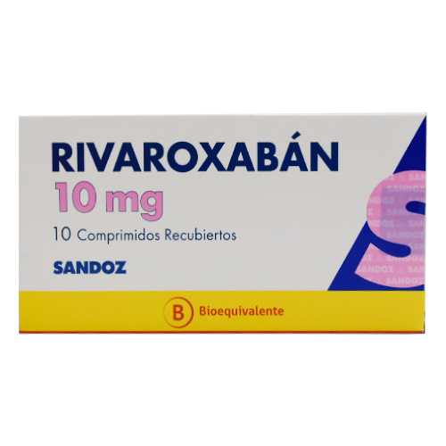 Rivaroxaban 10mg x 10 comprimidos recubiertos
