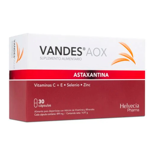 Vandes AOX Astaxantina x 30 Cápsulas