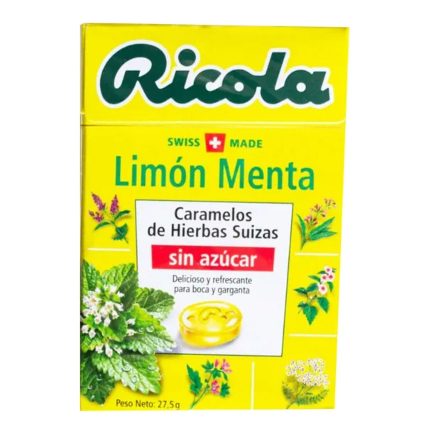 Caramelo Ricola Limón Menta Sin Azúcar (Contiene 27,5 Grs)