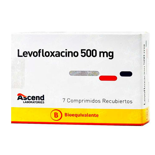 Levofloxacino 500 mg x 7 comprimidos.