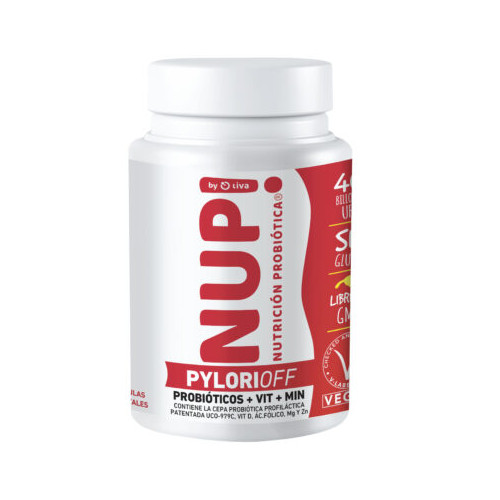 Probiótico NUP Pylorioff 40 Billones x 30 Capsulas