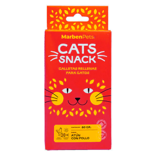 Cats Snack Galletas Rellenas de Atún con Pollo 80 gr