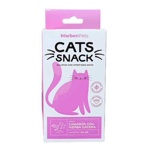 Cats Snack Galletas de Camarón con Hierba Gatera 80 gr