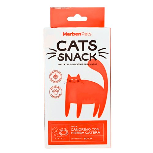 Cats Snack Galletas de Cangrejo con Hierba Gatera 80gr