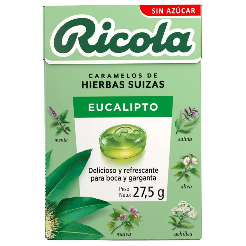 Caramelo Ricola Eucalipto Sin Azúcar (Contiene 27,5 Grs)