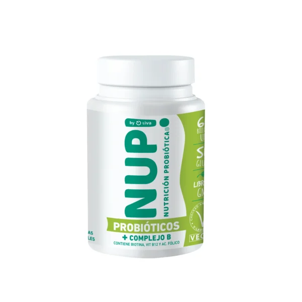 Nup Probiotico B Complex 4 Cepas 60 Billones 30 Capsulas Sabor Sin Sabor