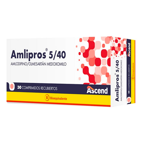 Amlipros 5/40 mg x 30 Comprimidos Recubiertos