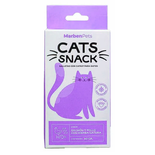 Cats Snack Galletas Salmon-Pollo con Hierba Gatera 80gr