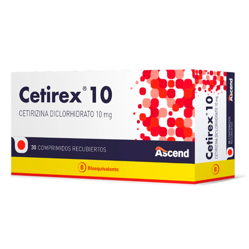 Cetirex 10 mg x 30 Comprimidos Recubiertos