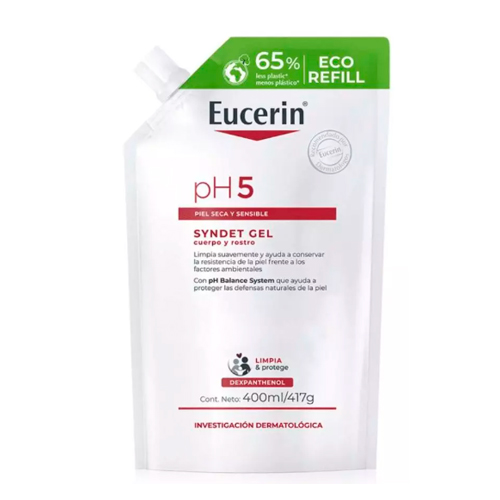 Eucerin Ph5 Syndet Gel Refill 400ml Piel Seca Sensible