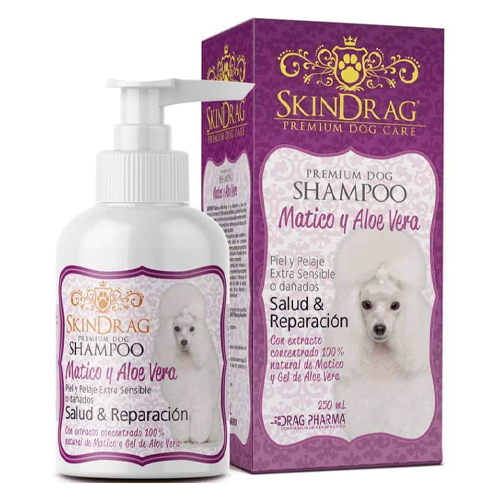 Skindrag Shampoo premium dog Matico y Aloe Vera 250ml