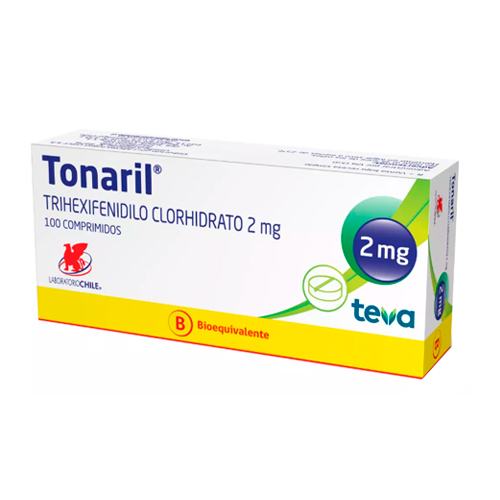 Tonaril Trihexifenidilo 2mg x 100 Comprimidos (Cenabast)