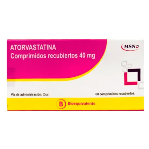 Atorvastatina 40 mg x 60 Comprimidos Recubiertos (cenabast)