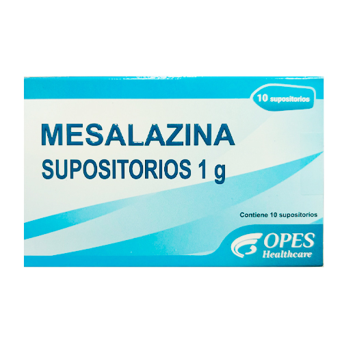 Mesalazina Supositorios 1g x 10 supositorios (cenabast)