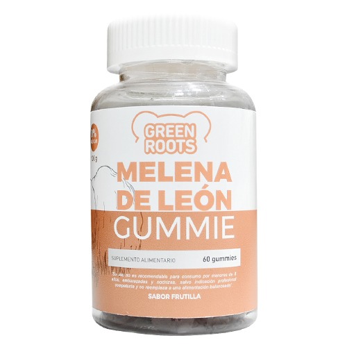 Gummies Melena de Leon x 60 Gomitas (Sabor Frutilla)