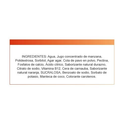 Gummies Cola de Pavo x 60 Gomitas (Sabor naranja - Durazno) - Imagen 3