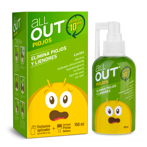 All Out Loción elimina piojos + peine x 150 ml