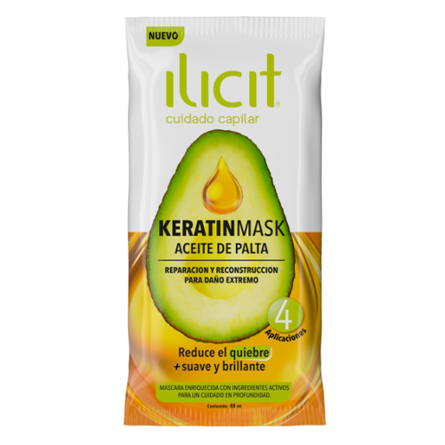 Ilicit Crema de Tratamiento Capilar Keratinmask x 40ml