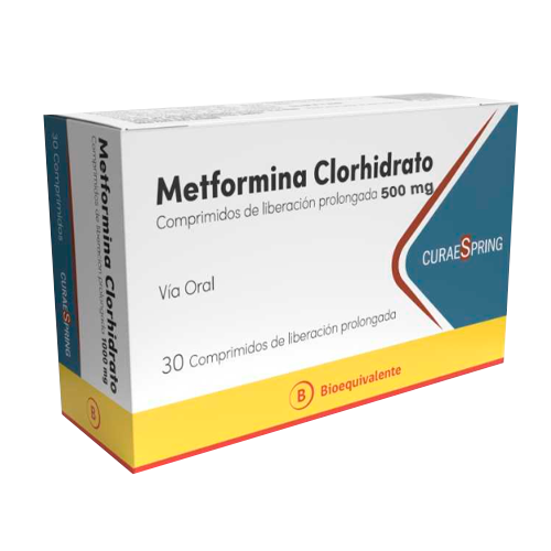Metformina Clorhidrato 500 mg x 30 comp. liberación prolongada (Cenabast)