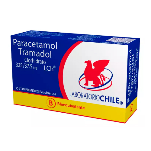 Paracetamol Tramadol 325/37.5mg x 30 Comprimidos Recubiertos