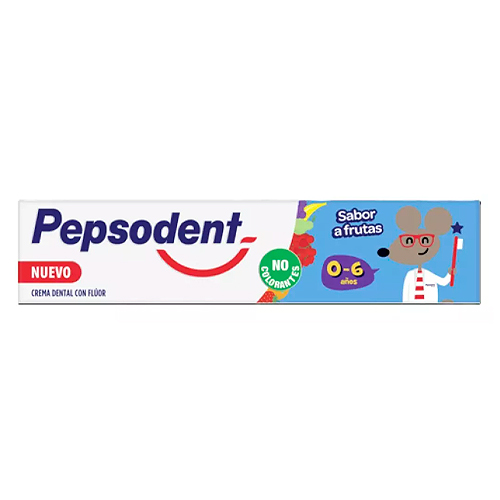 Pepsodent Crema Dental Niños 0 a 6 Años Fruta 90g