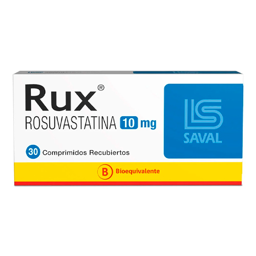 Rux Rosuvastatina 10 mg x 30 Comprimidos Recubiertos