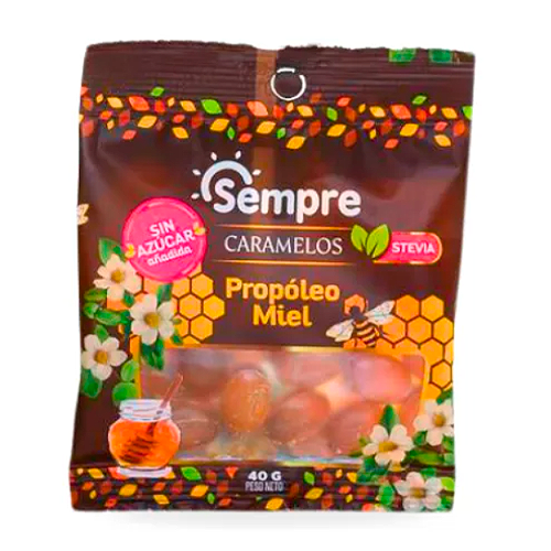 Caramelo Propóleo Miel Sempre 0% Azúcar 40 Grs
