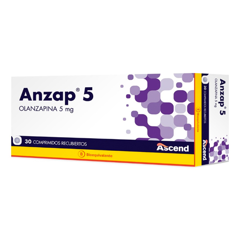 Anzap Olanzapina 5 mg x 30 Comp. Recubiertos (cenabast)
