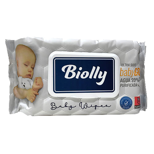 Biolly Toallitas Húmedas Baby Wipes x 80Un