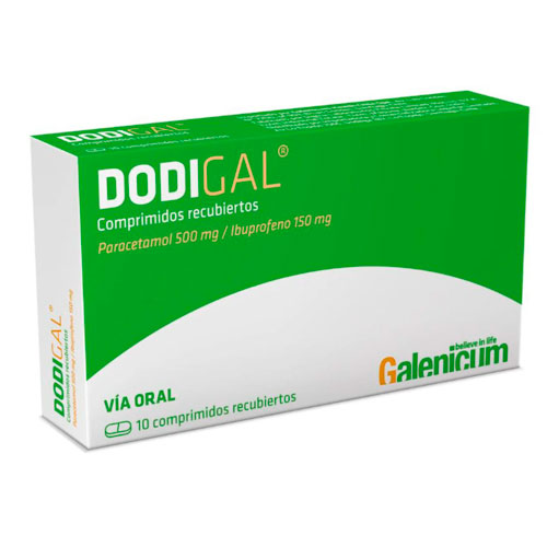 Dodigal 500mg /150mg x 10 Comprimidos Recubiertos