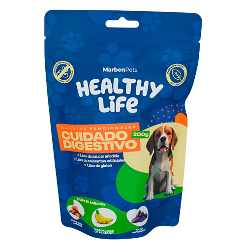 Galletas Perro Libre De Granos Healthy Life Cuidado Digestivo 200g