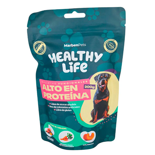 Galletas Perro Libre De Granos Healthy Life Alto En Proteína 200g