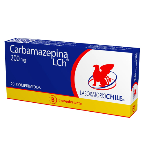 Carbamazepina 200 mg x 20 comprimidos