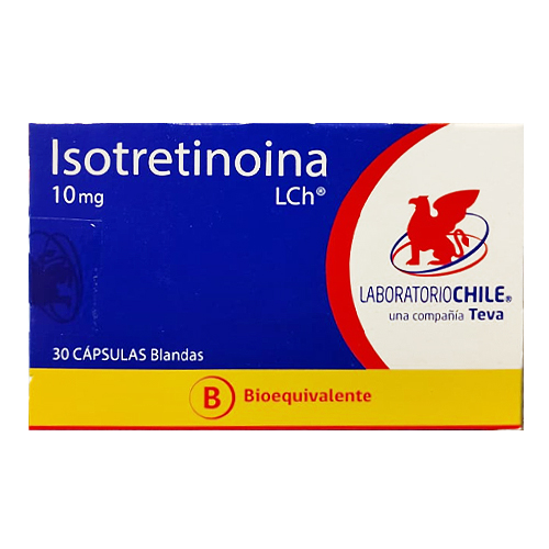 Isotretinoina 10 mg x 30 Cápsulas Blandas