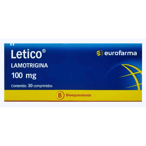 Letico Lamotrigina 100 mg x 30 Comprimidos