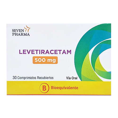 Levetiracetam 500 mg x 30 comprimidos recubiertos