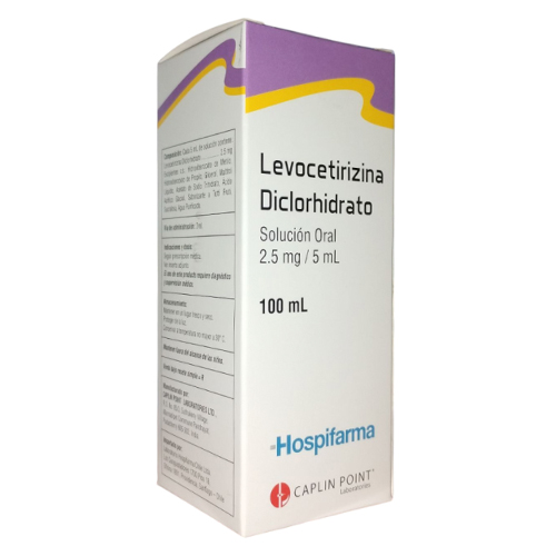 Levocetirizina Diclorhidrato 2,5mg/5ml solución oral x 100 ml. (Cenabast)