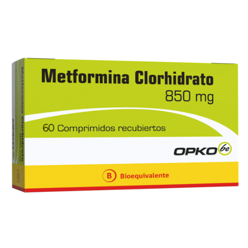 Metformina Clorhidrato 850 mg x 60 Comprimidos