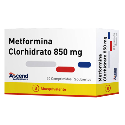 Metformina 850 mg x 30 comprimidos