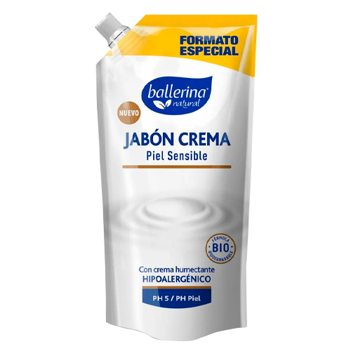 Ballerina Jabon Crema Piel Sensible 450ml