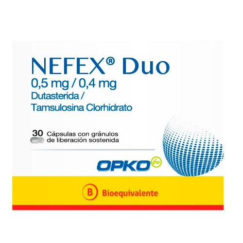 Nefex Dúo 0,5 mg / 0,4 mg x 30 Cápsulas