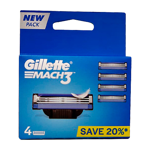 Gillette Mach 3 Repuesto x 4 unidades