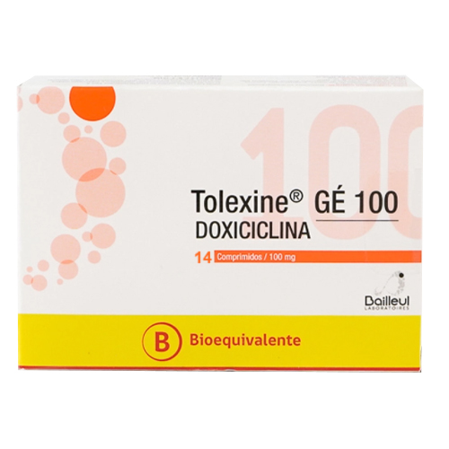 Tolexine GÉ 100 doxiciclina 100 mg x 14 comprimidos