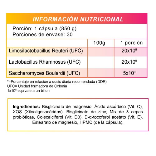 Epilobiotic probioticos + vitaminas y minerales x 30 cápsulas - Imagen 3