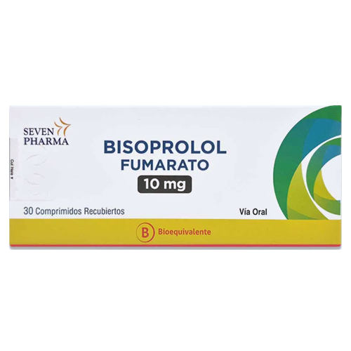Bisoprolol Fumarato 10 mg x 30 comprimidos recubiertos (cenabast)