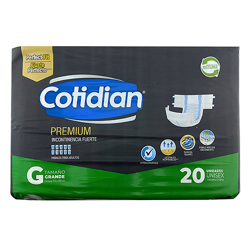 Pañal Cotidian Premium G x 20 unidades