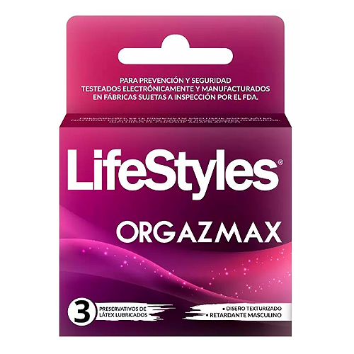 Preservativos Lifestyles Orgazmax x 3 unidades